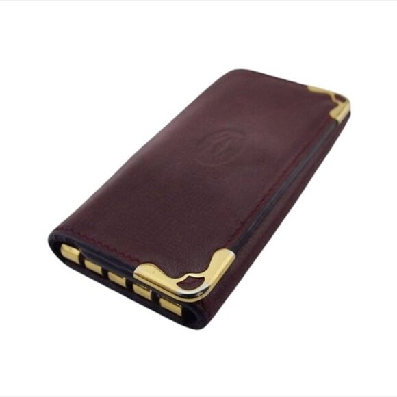 Cartier Key case must line Bordeaux leather Authentic Used - Picture 4 of 10